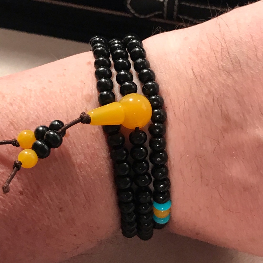 Beaded Chain, 3 Row Bracelet or One for Necklace